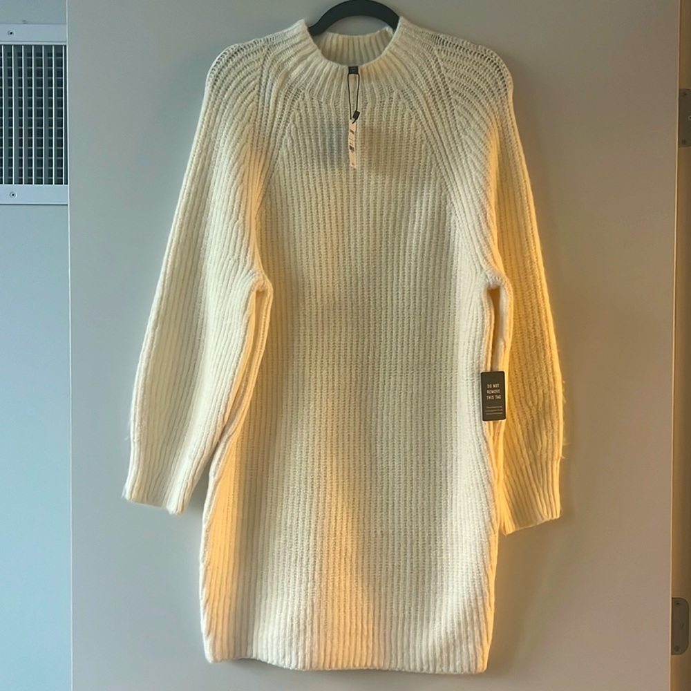 Express crew back sweater dress